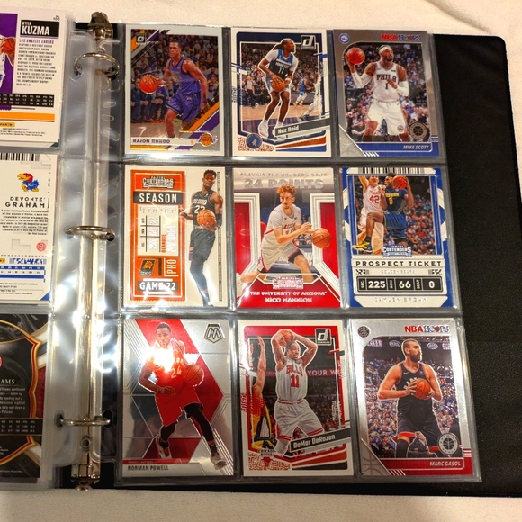 nba cards binder NBA Basketball Trading Cards Binder Collection 🏀 100 Basketball Card Lot 🔥